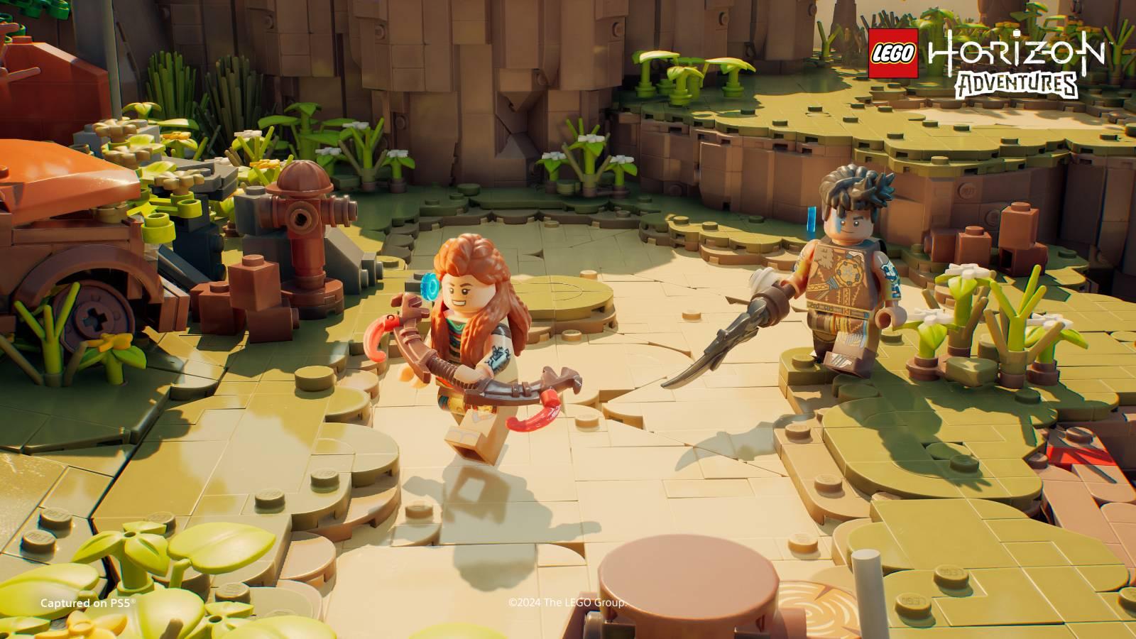 Playing co-op in LEGO Horizon Adventures