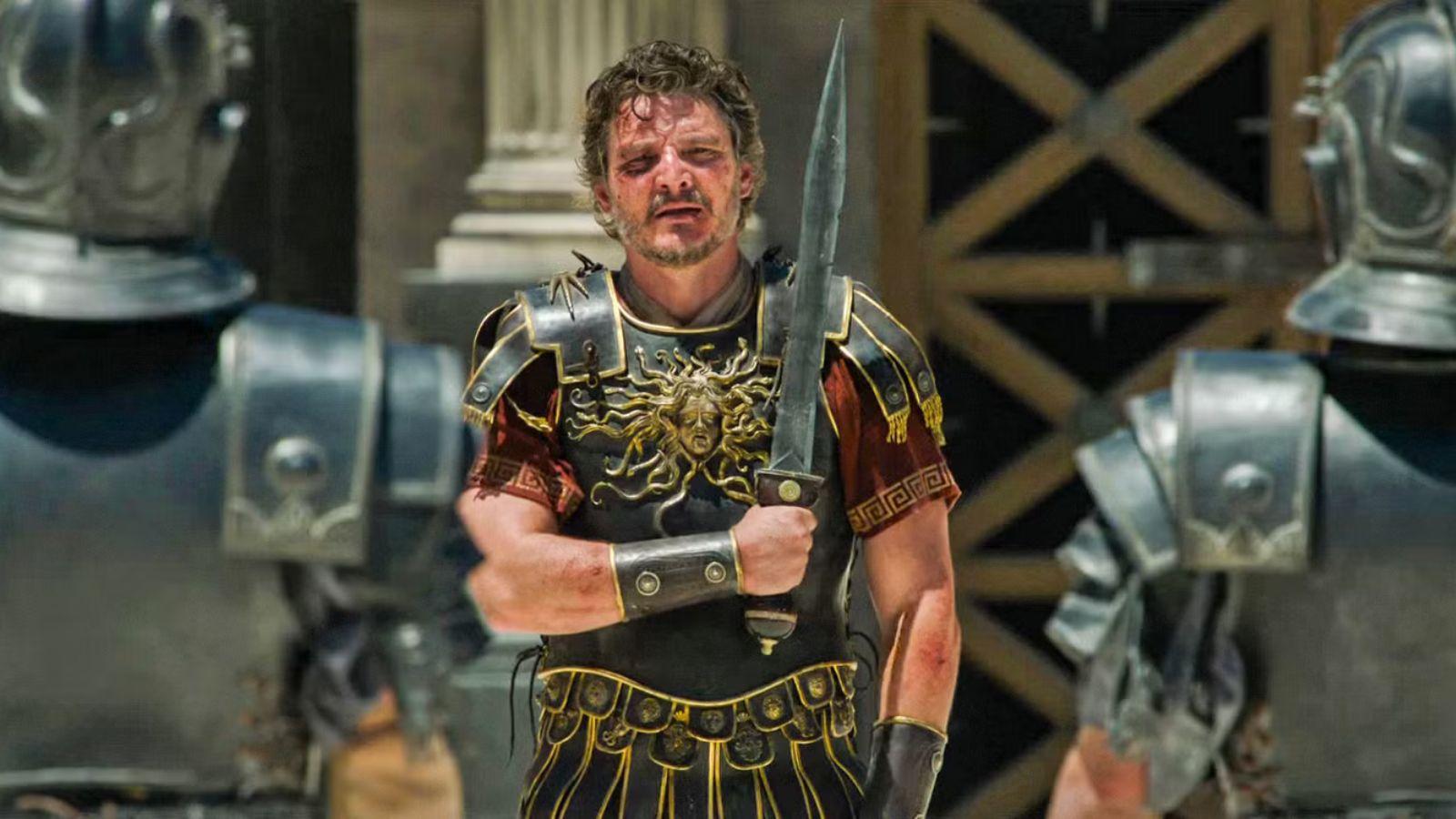 Pedro Pascal as Marcus Acacius in Gladiator 2