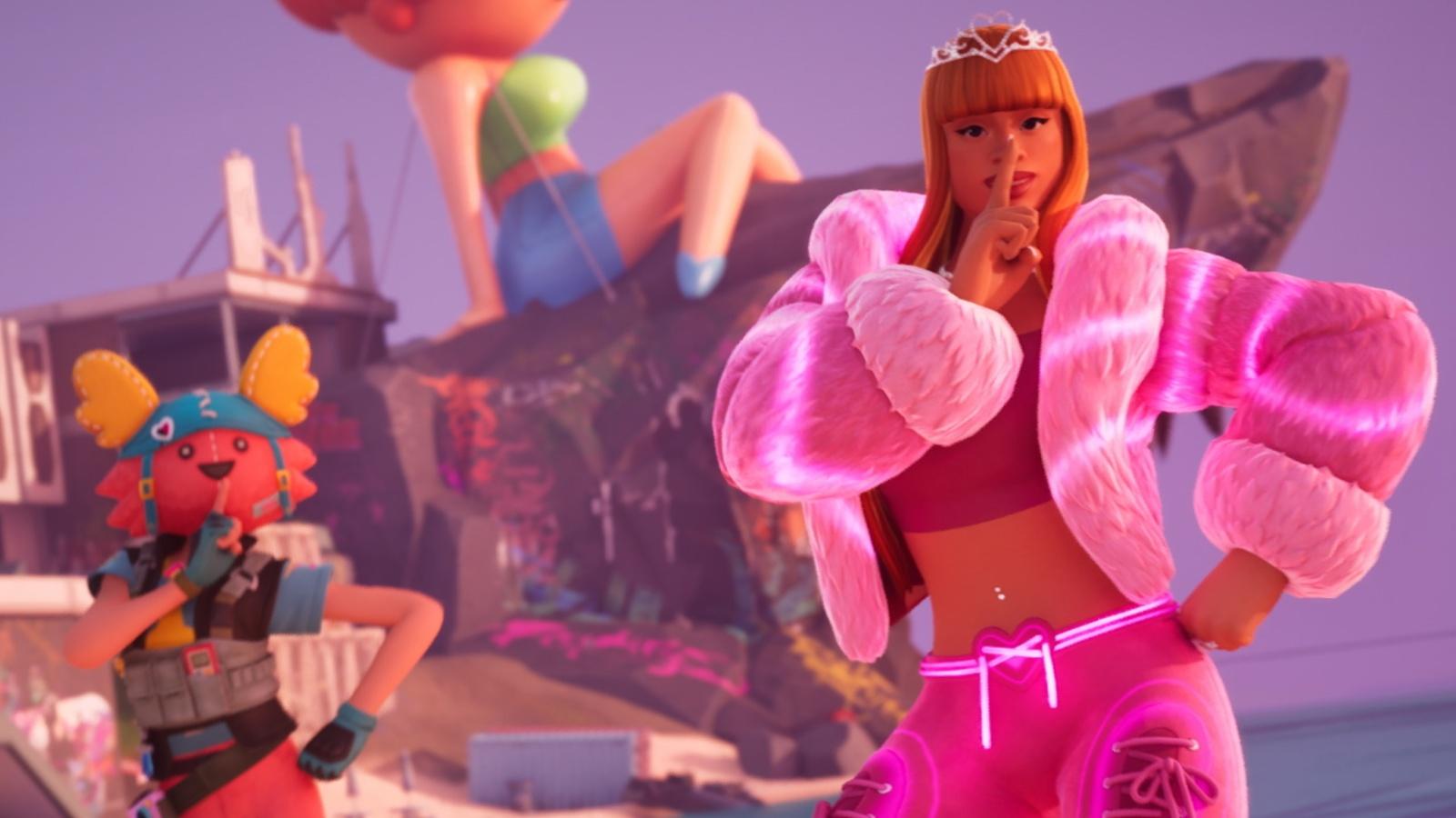 A screenshot featuring Ice Spice in Fortnite.