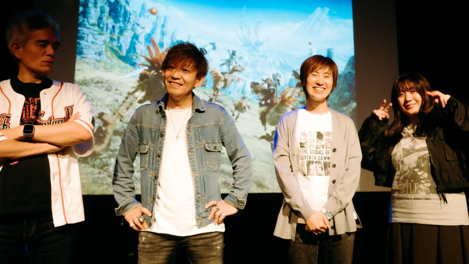 FFXIV devs on stage