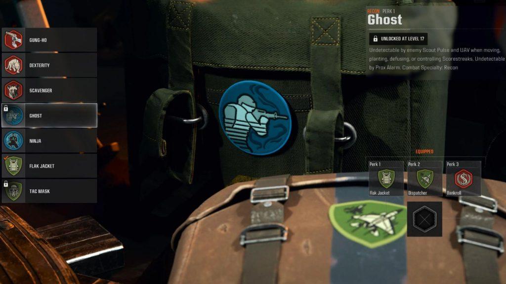 Ghost Perk locked bug