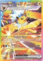 An image of Jolteon in the Prismatic Evolutions Pokemon TCG expansion set.