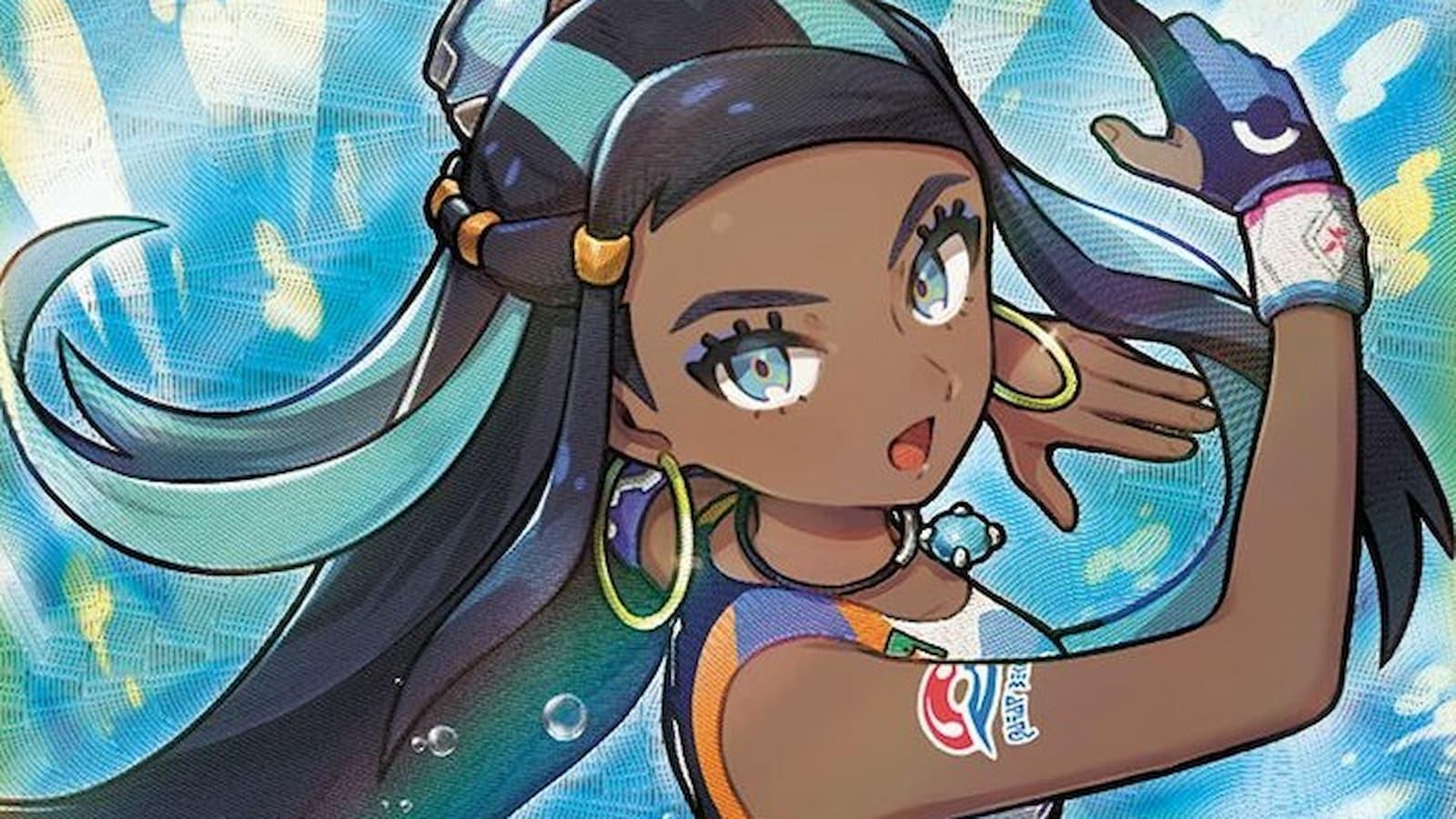 Nessa Gym Leader card Pokemon TCG