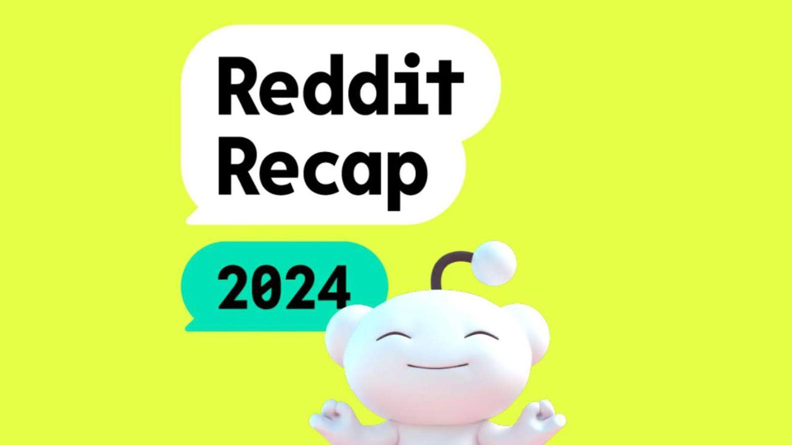 Reddit icon with Reddit Recap 2024 text