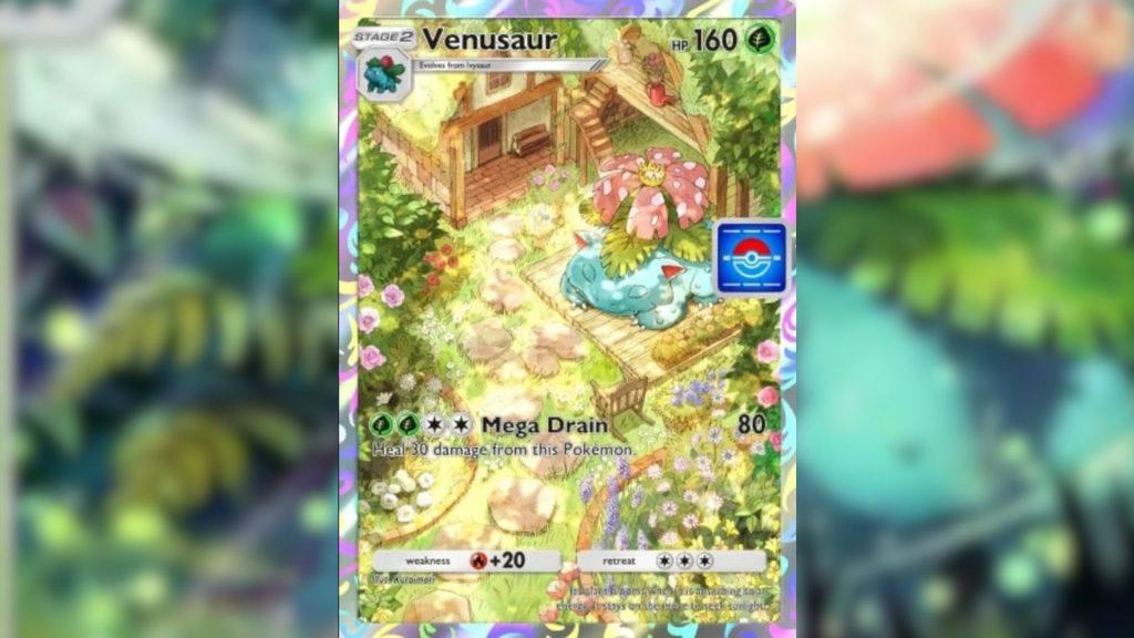 Venusaur full art card