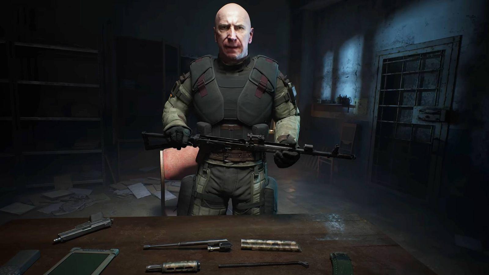 Image of a character holding a weapon in Stalker 2