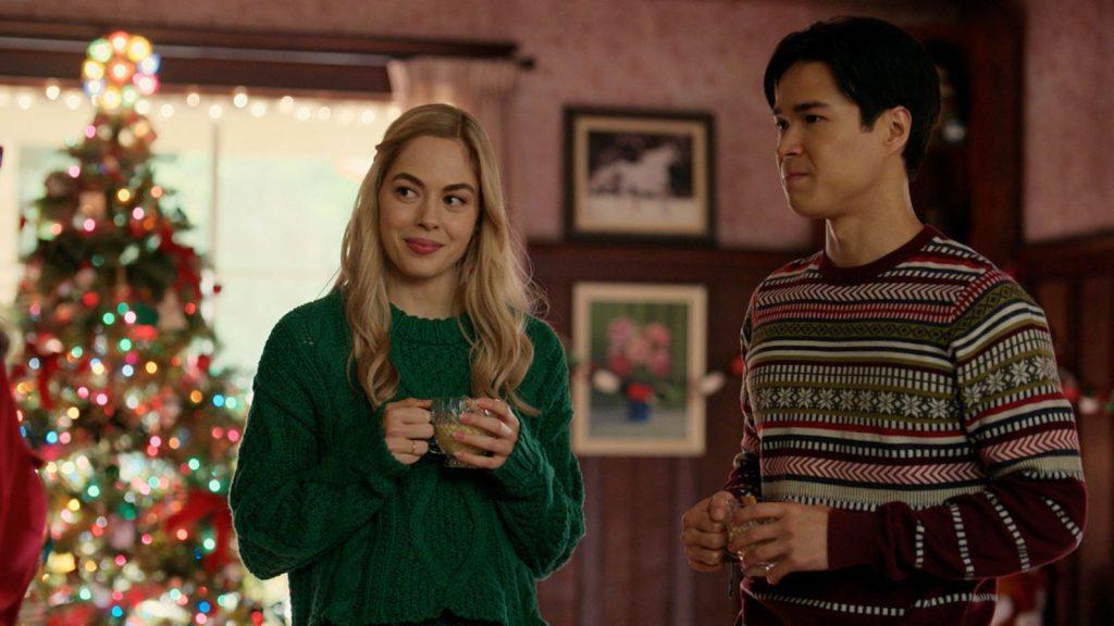 Lizzie and Denny in Virgin River Christmas episodes