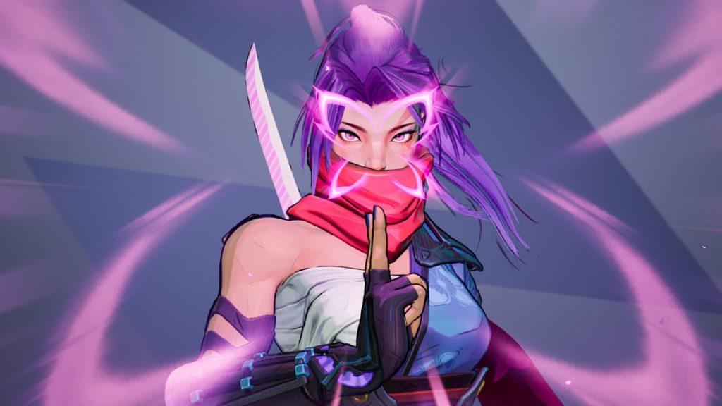 A screenshot featuring Psylocke in Marvel Rivals.