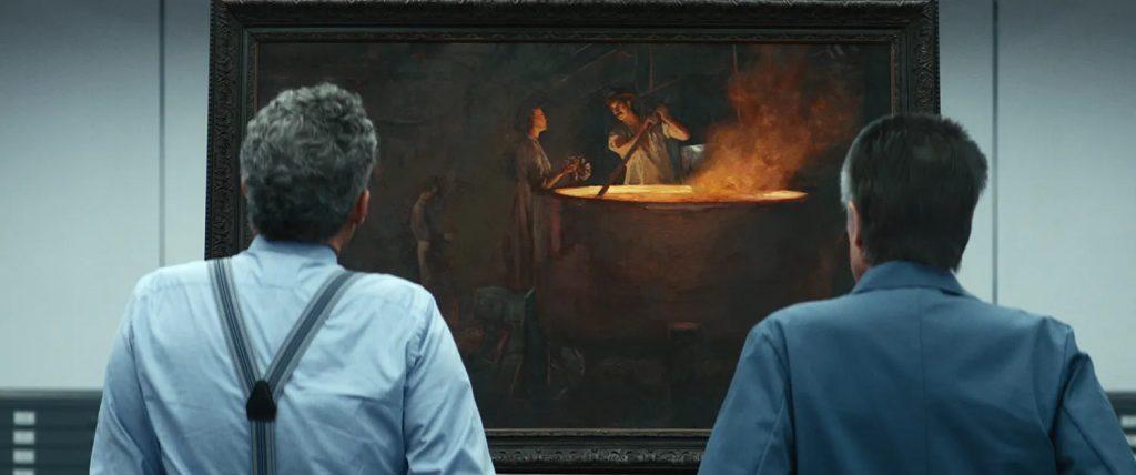 Severance: Burt and Irving look at a painting on the wall