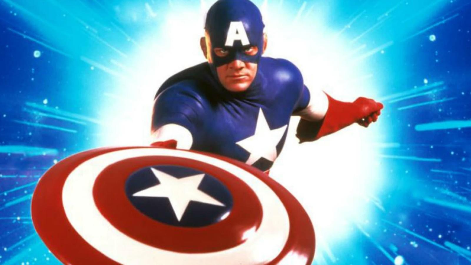 The 1990 Captain America poster.