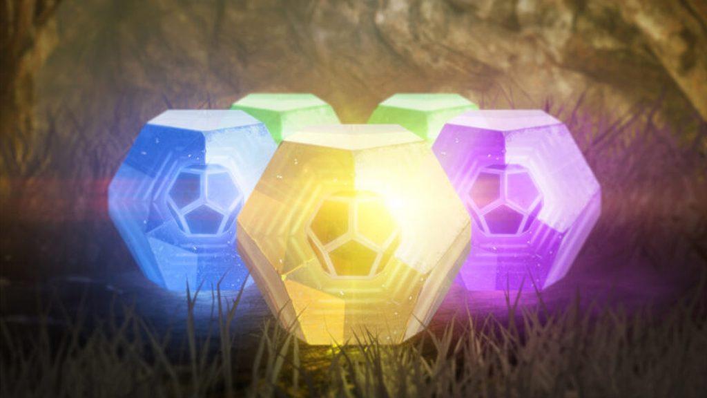 A collection of rare loot engrams in Destiny 2.