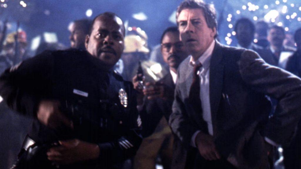 Al Powell about to shoot in Die Hard.