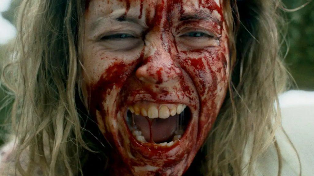 Sydney Sweeney screaming in Immaculate.