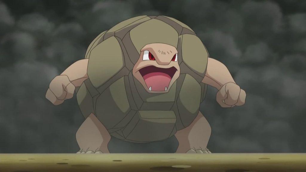 Pokemon black and white anime Golem