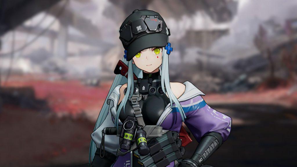 Anime girl with a gun