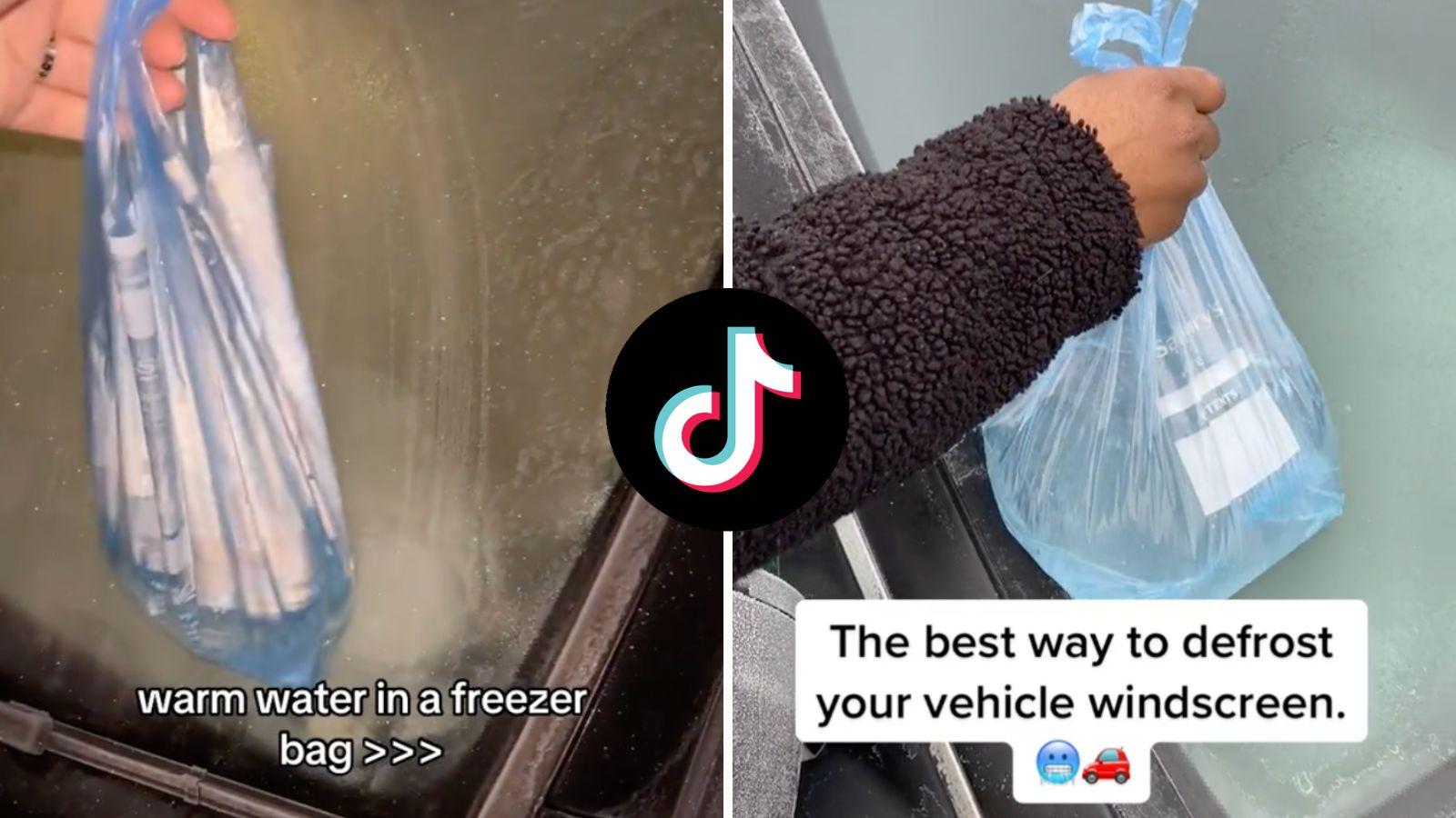 Car defrosting hack TikTok