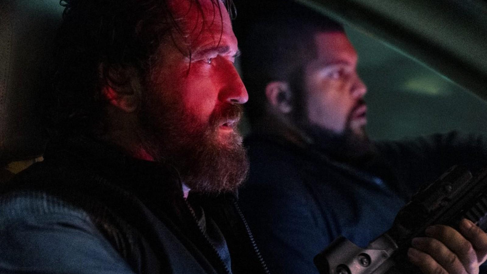 Gerard Butler and O'Shea Jackson Jr in Den of Thieves 2