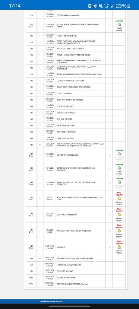 Screenshot of court filing for PopularMMOs warrant