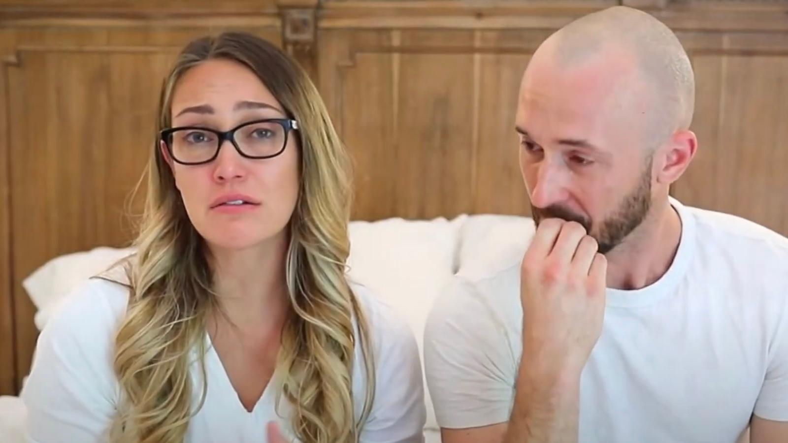 Myka and James Stauffer in their apology video