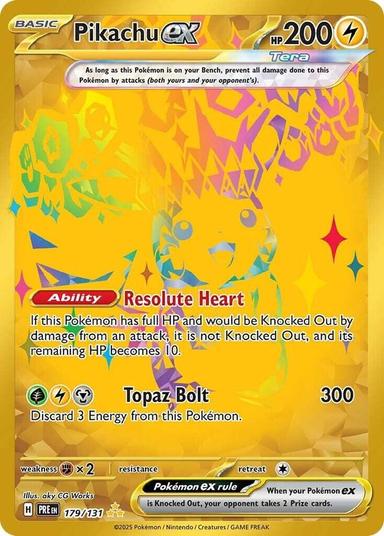 Gold Pikachu ex